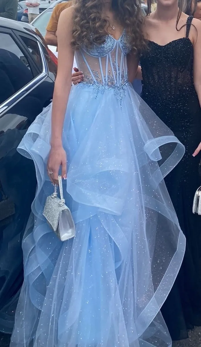 Blue debs/prom dress - Image 2