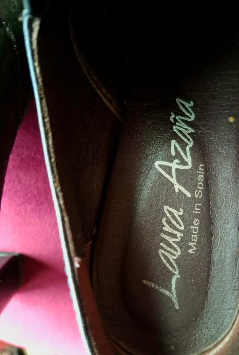 Quality leather painting ≤ather shoes - Image 3