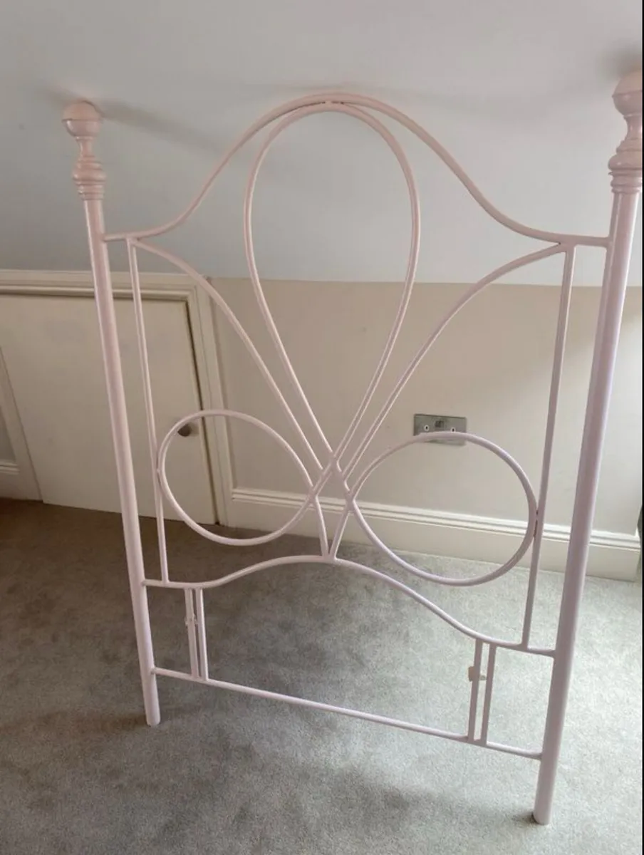 Pink Metal Headboard - Image 1