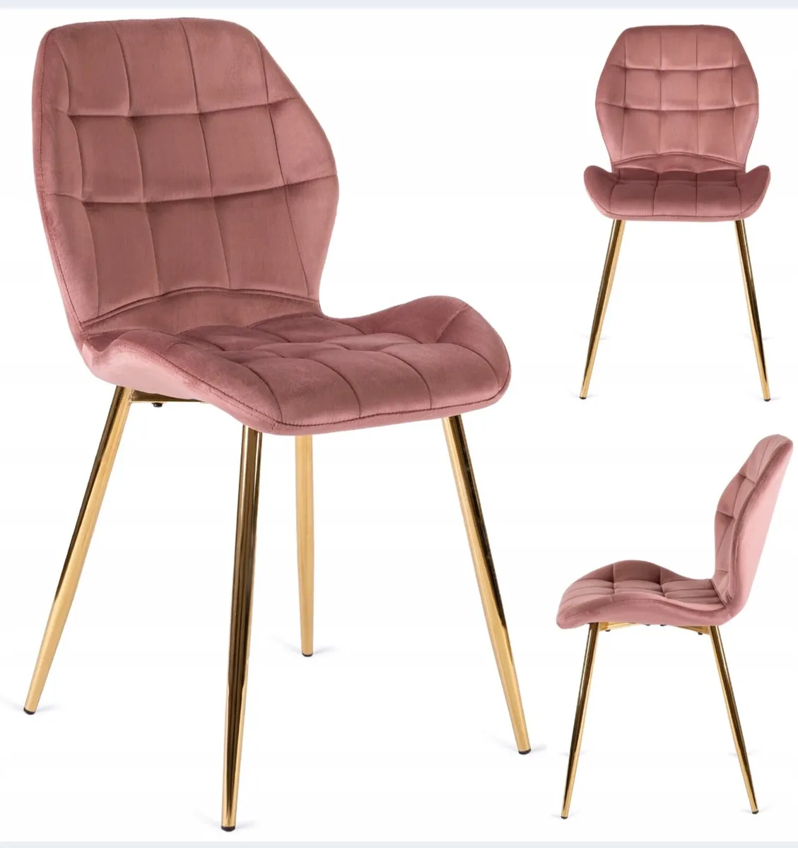 4 Glamour Chair Upholstered Living Room Dining Roo - Image 3