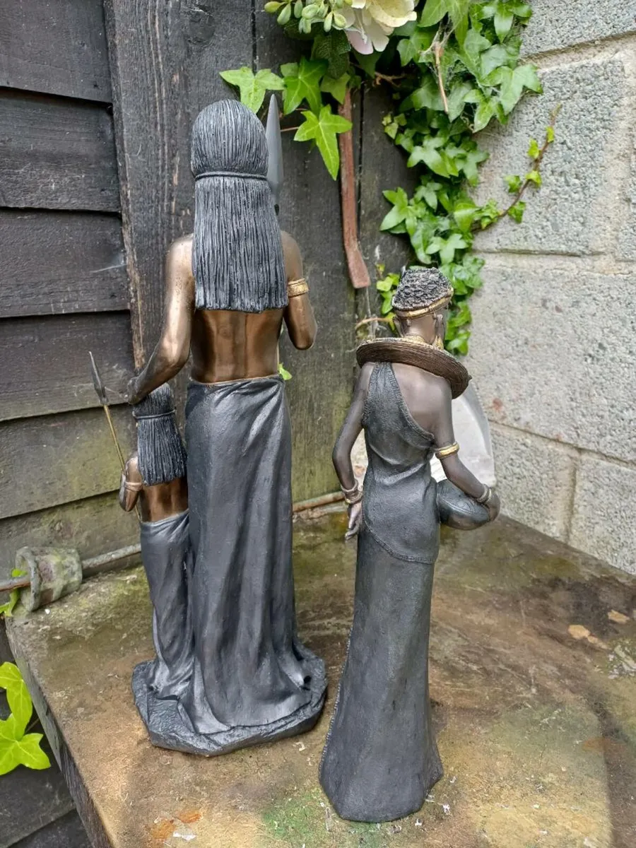 Vintage Family African Figures - Image 4