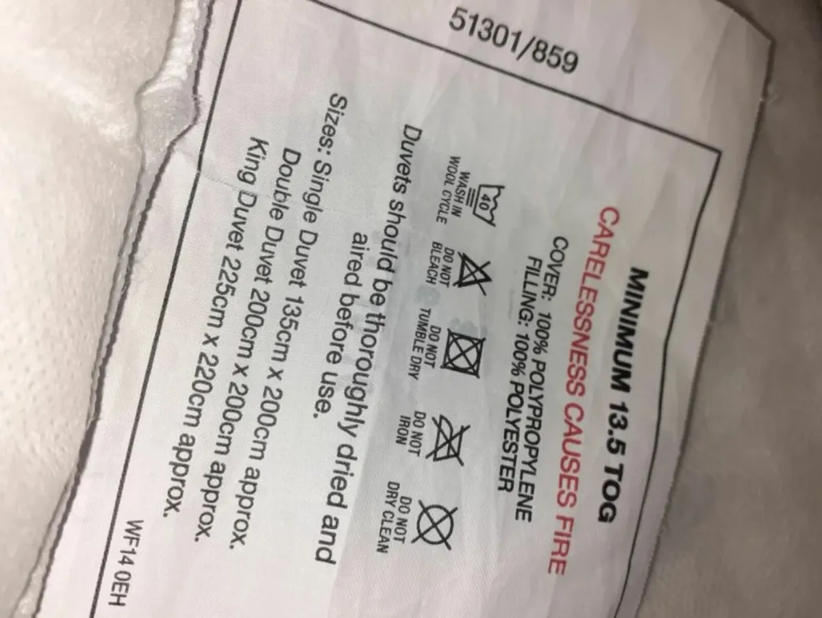 Warm 13.5 tog double duvet - Image 2
