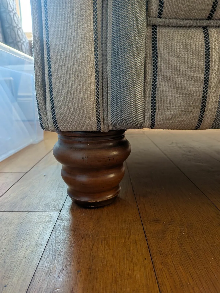 2 seater sofa with matching footstool - Image 4