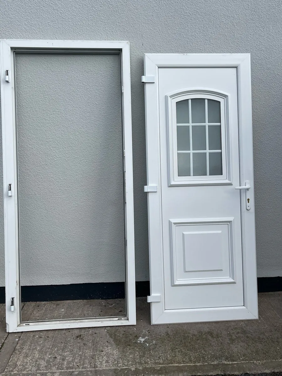 White PVC Double Glazed Door - Image 1