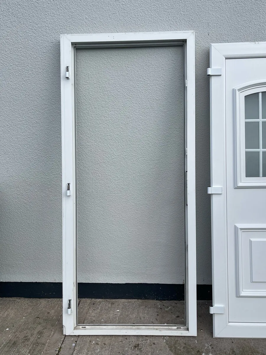 White PVC Double Glazed Door - Image 2