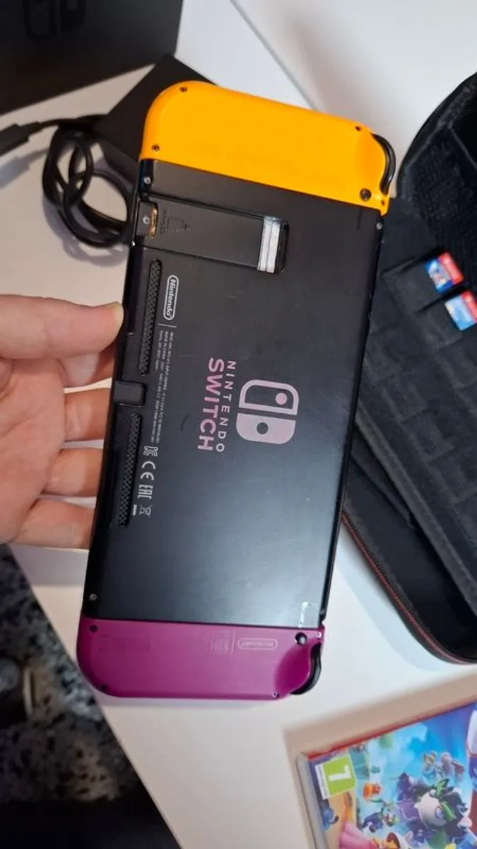 Nintendo Switch - Neon Purple/Orange - Image 3