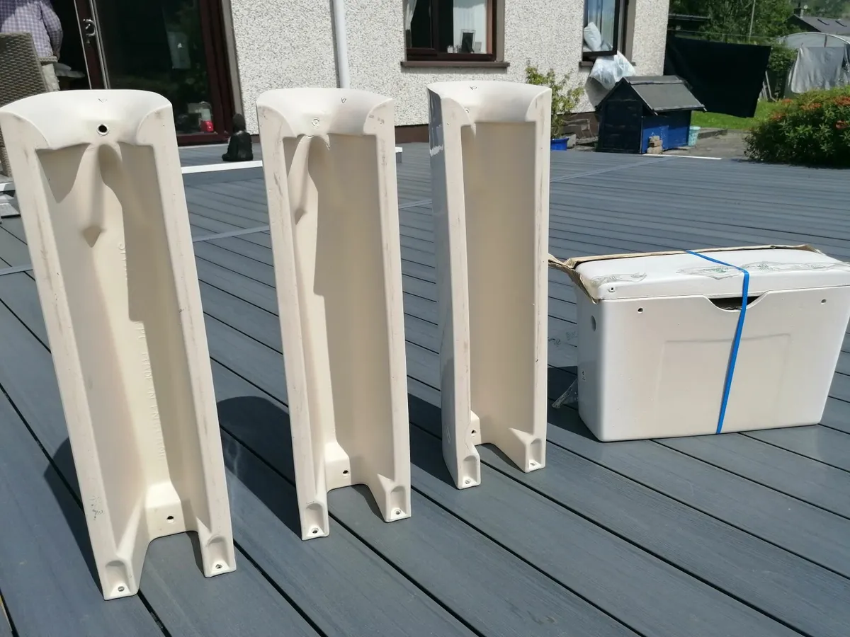 Shires white floor mounted full pedestal - Image 3