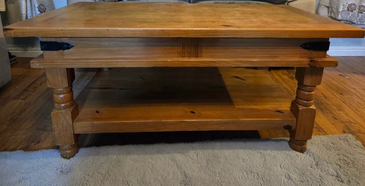 Pure wood coffee table - Image 1