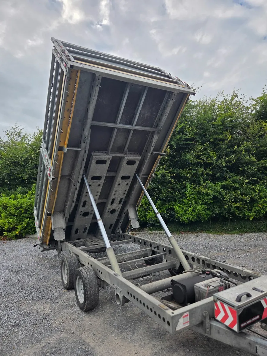 12ft Brian James tipping trailer - Image 1