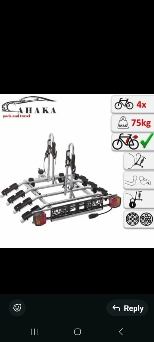4 Bike Toe Bar Rack - Image 2