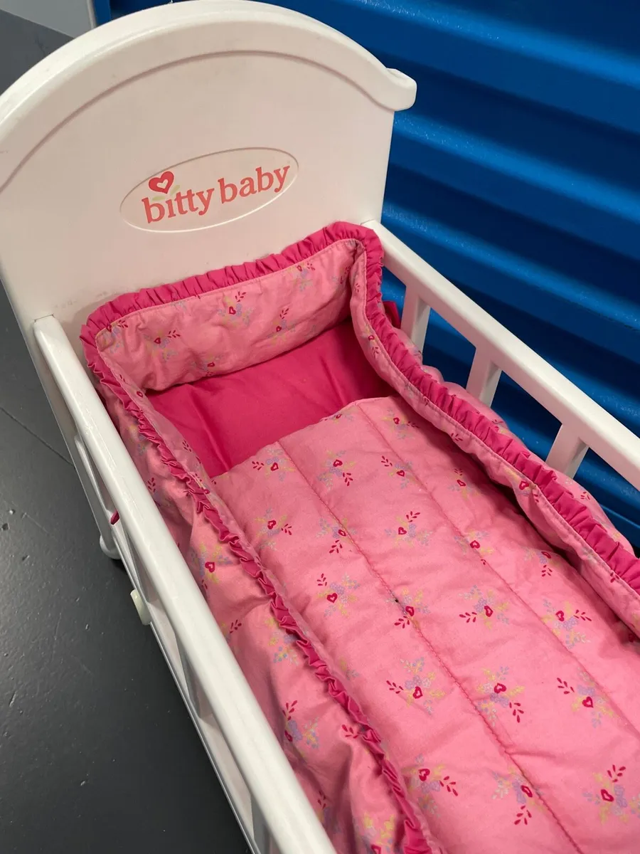 American Girl Bitty Baby cot and accessories - Image 2