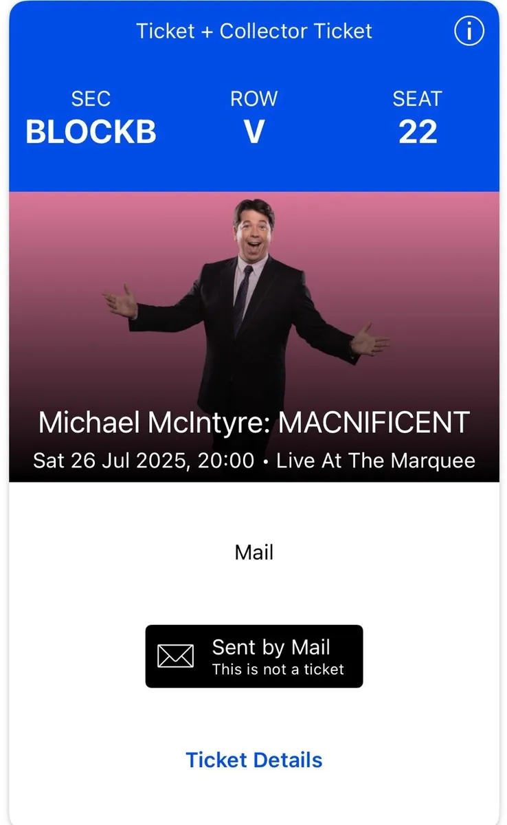 2 Tickets - Michael McIntyre - Cork - Image 2