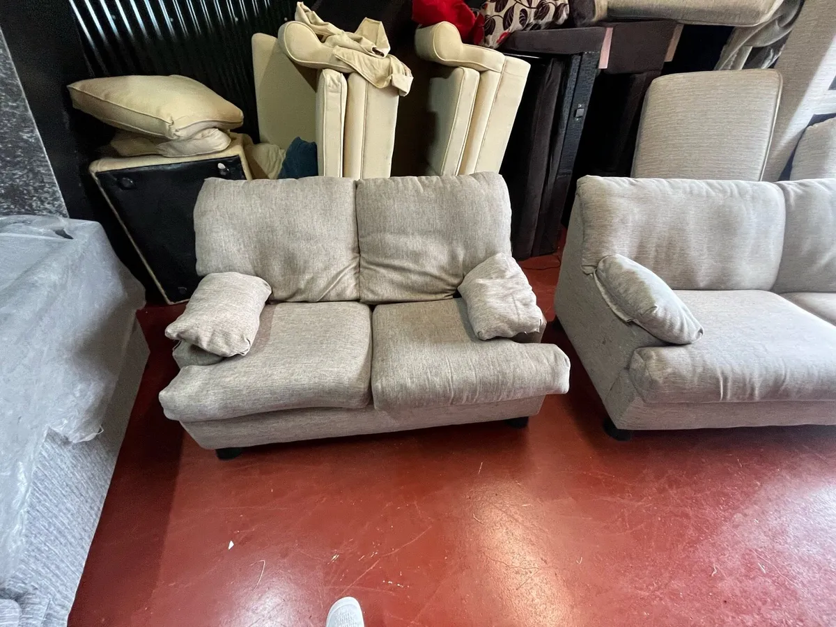 Grey sofa set couch furniture - Image 3