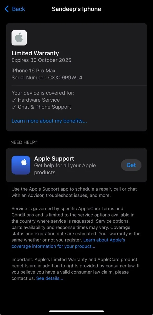 IPHONE 16 pro max 256GB under Apple warranty - Image 2