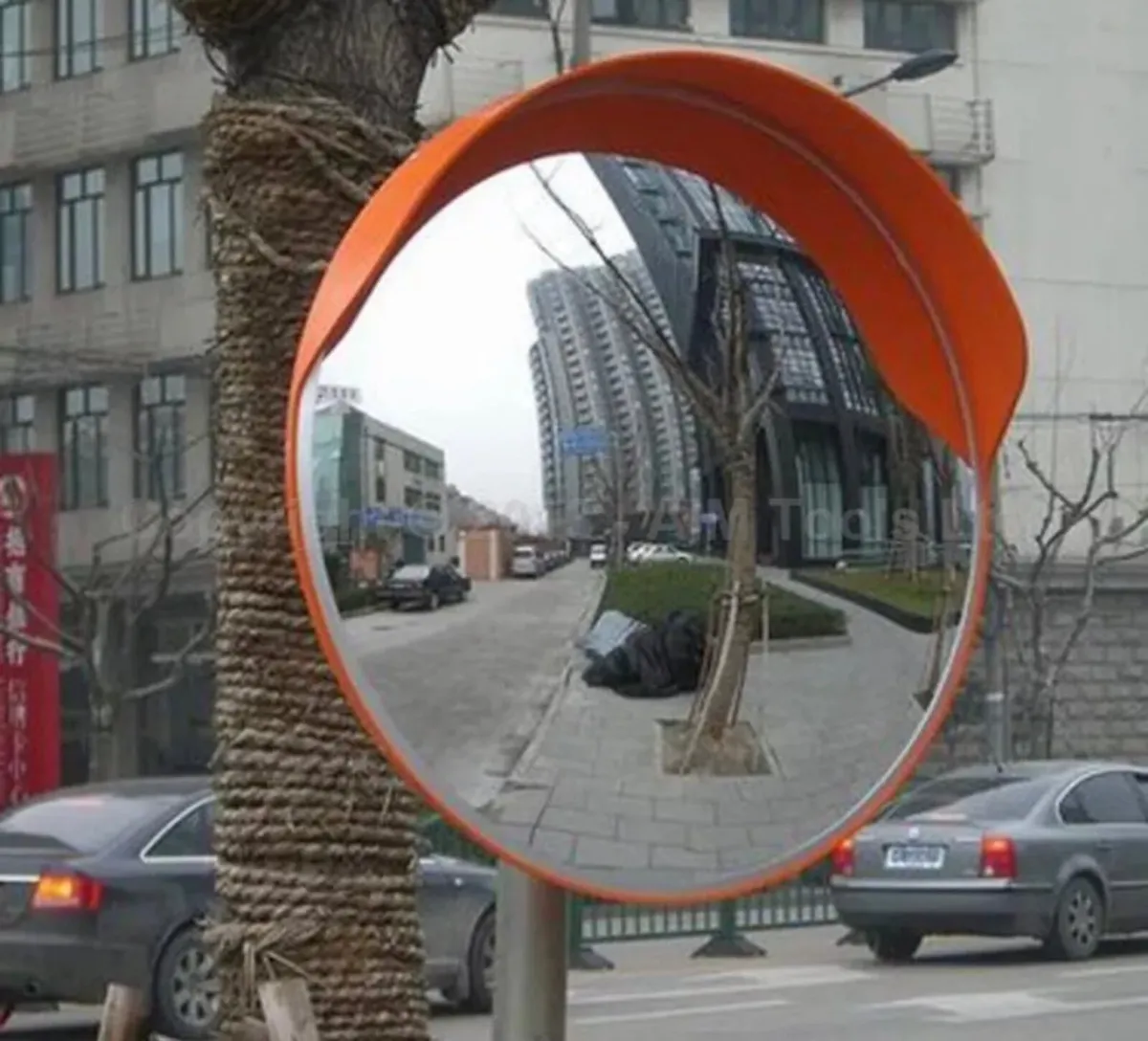 60cm 24” Driveway Convex Curved Safety Mirror - Image 3