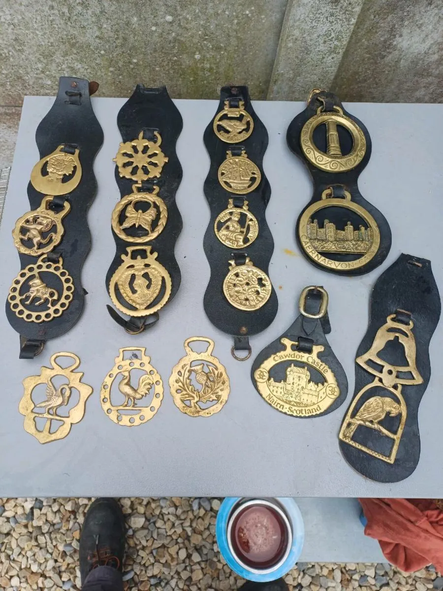 Collection of Antique Horse Brasses - Image 4