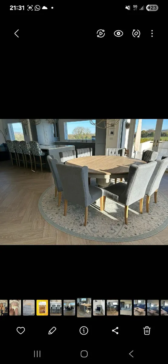 Villeneuve 180Cm Round Dining Table - Image 2