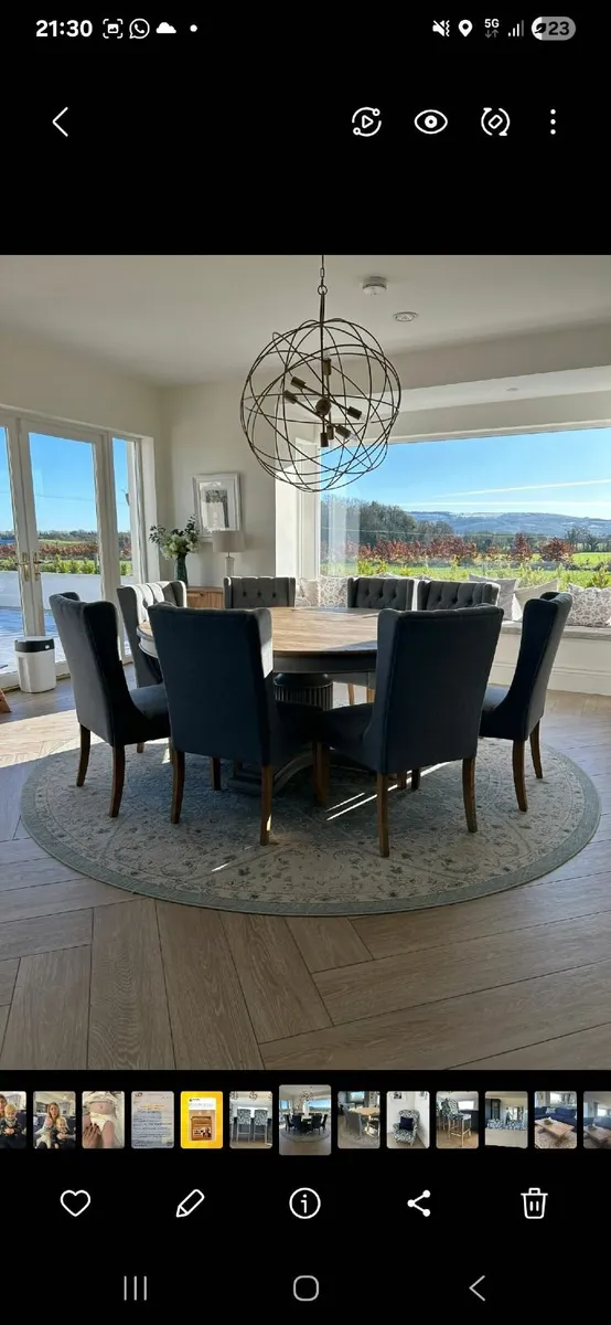 Villeneuve 180Cm Round Dining Table - Image 3