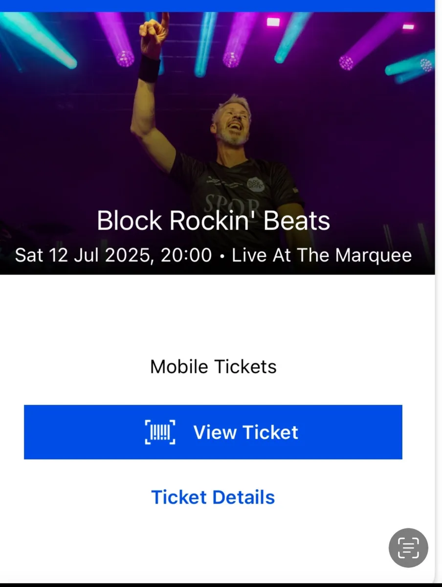 4 x Block Rockin Beats tickets - Marquee Cork