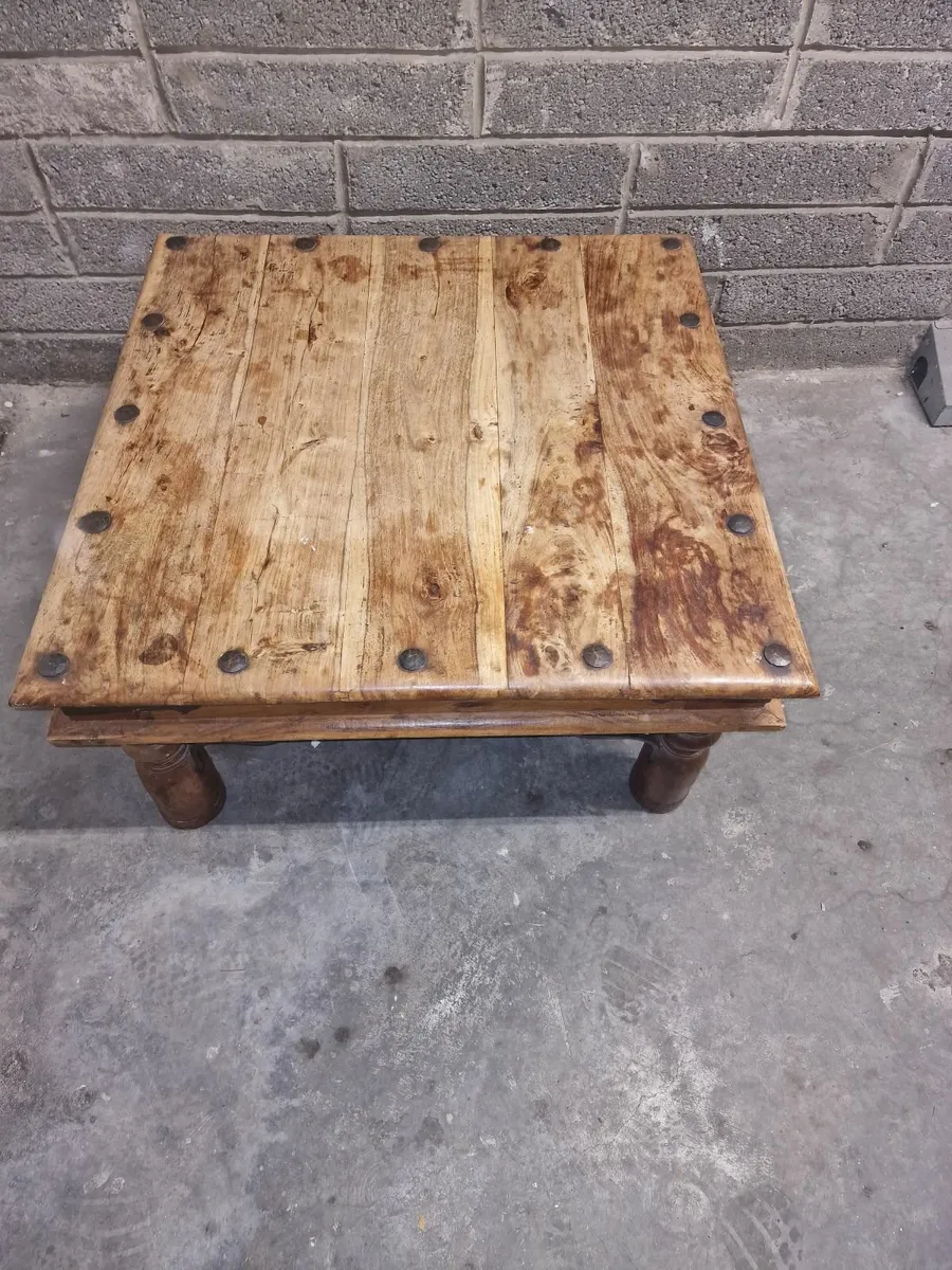wood vintage coffee table - Image 2