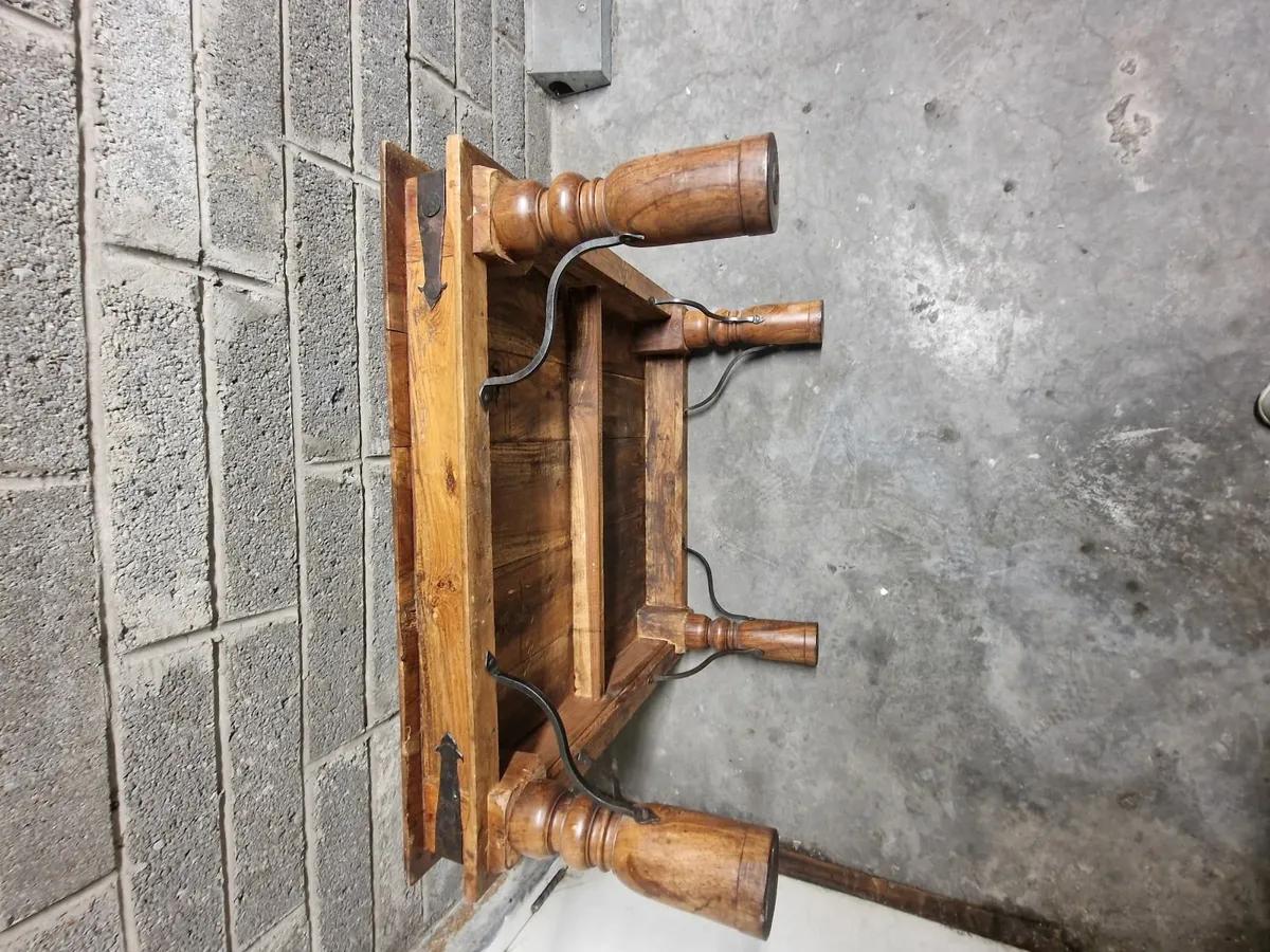 wood vintage coffee table - Image 3