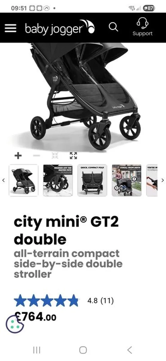 Baby Jogger City Mini GT2 Double - Image 1