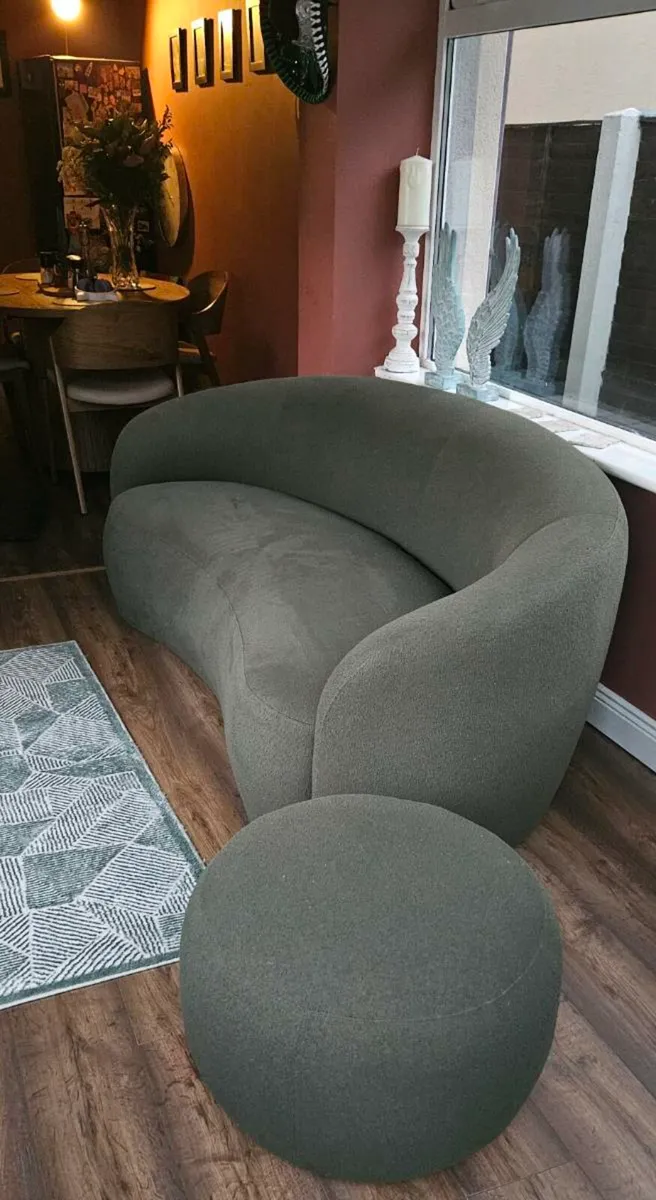 Couch & Footstool - Image 1