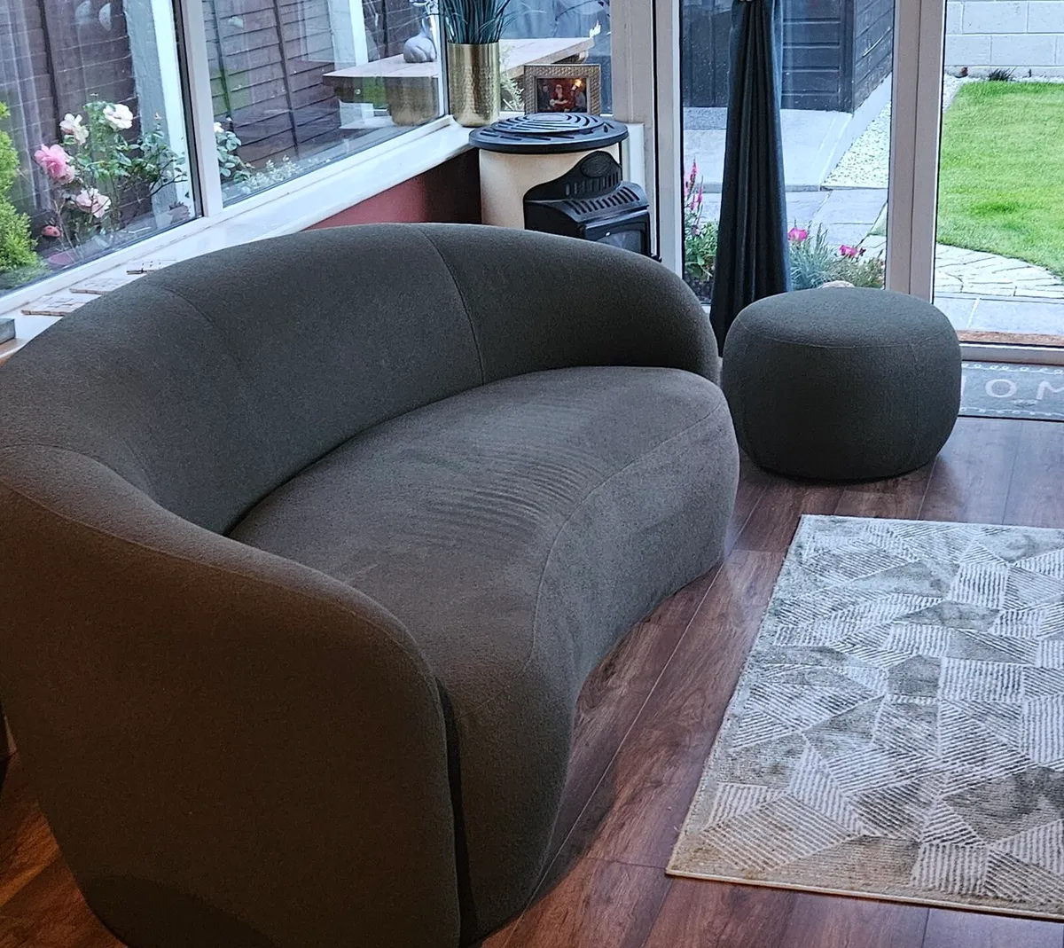 Couch & Footstool - Image 2