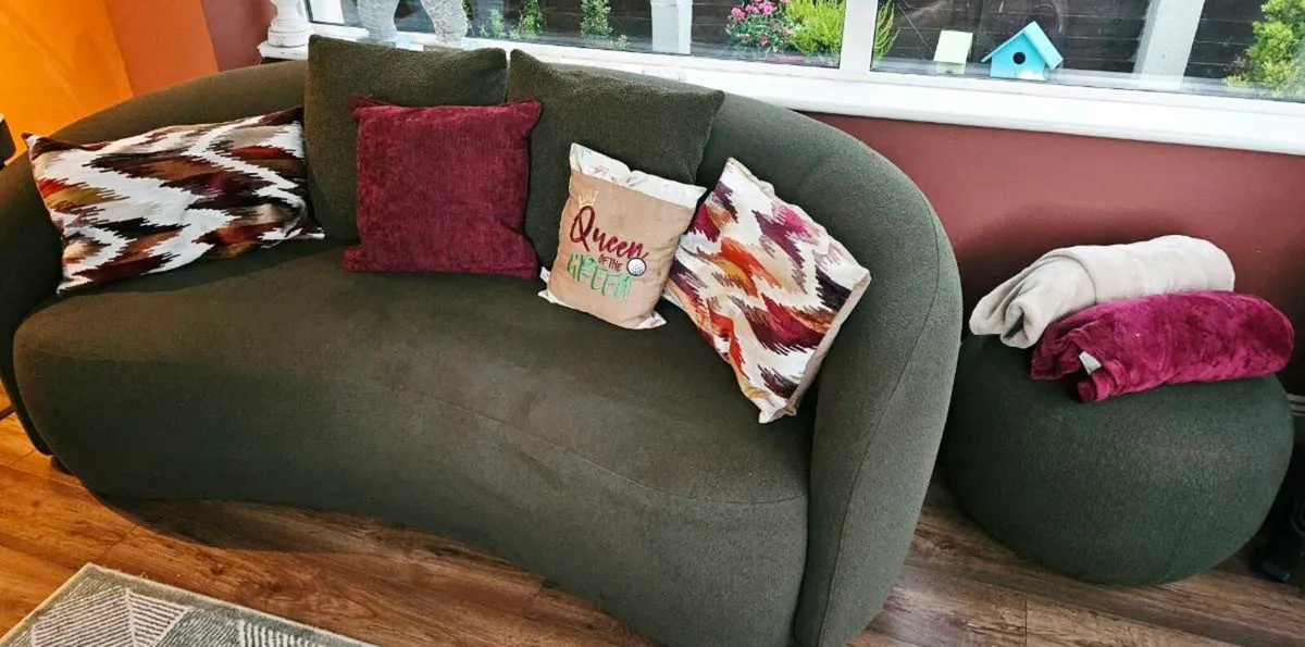 Couch & Footstool - Image 4