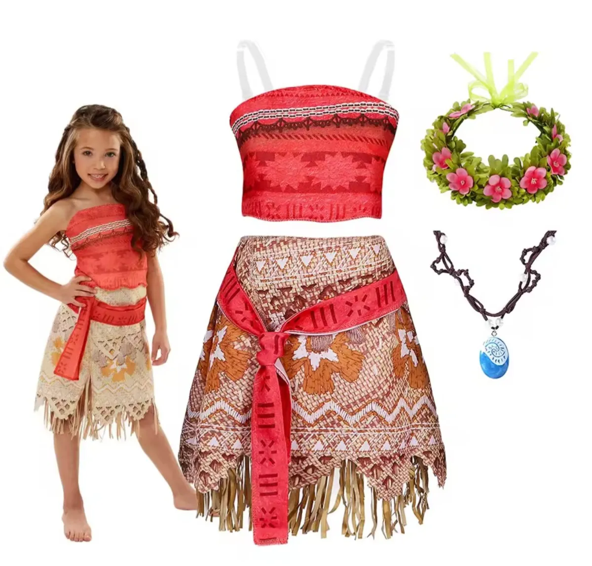 Moana Princess Dress costume for Kids - Image 1