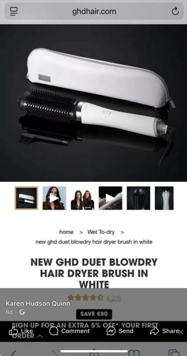 Ghd hair duet dryer cost 400 - Image 1