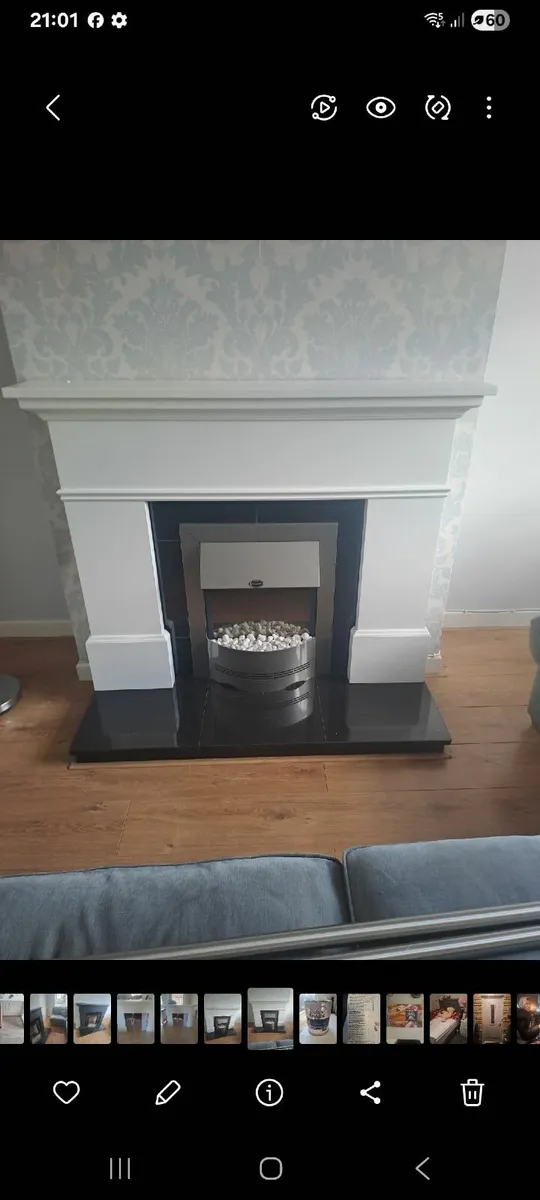 Wooden Fire surround & Dimplex electric fire - Image 2
