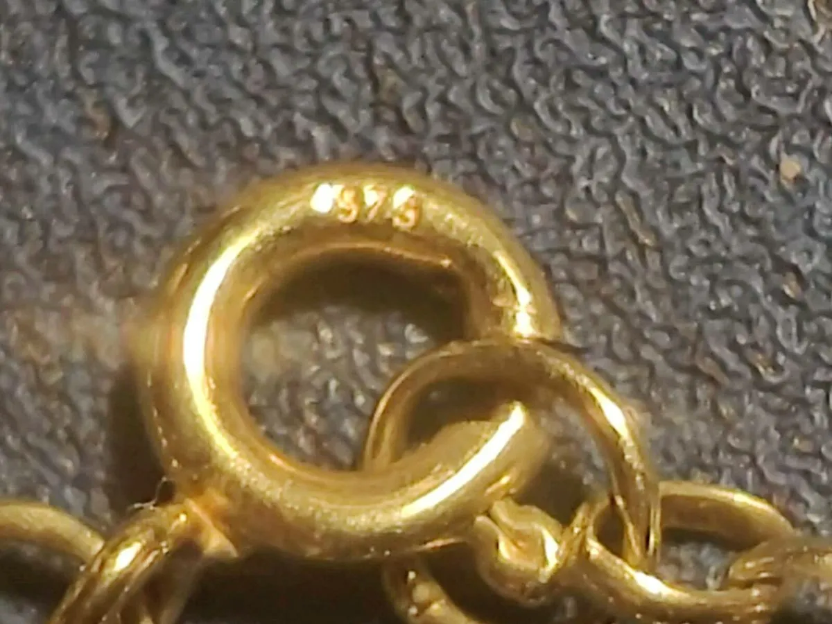 VICTORIAN BLUE SAPPHIRES, 9CT Gold 6.86 Gram Chain - Image 2