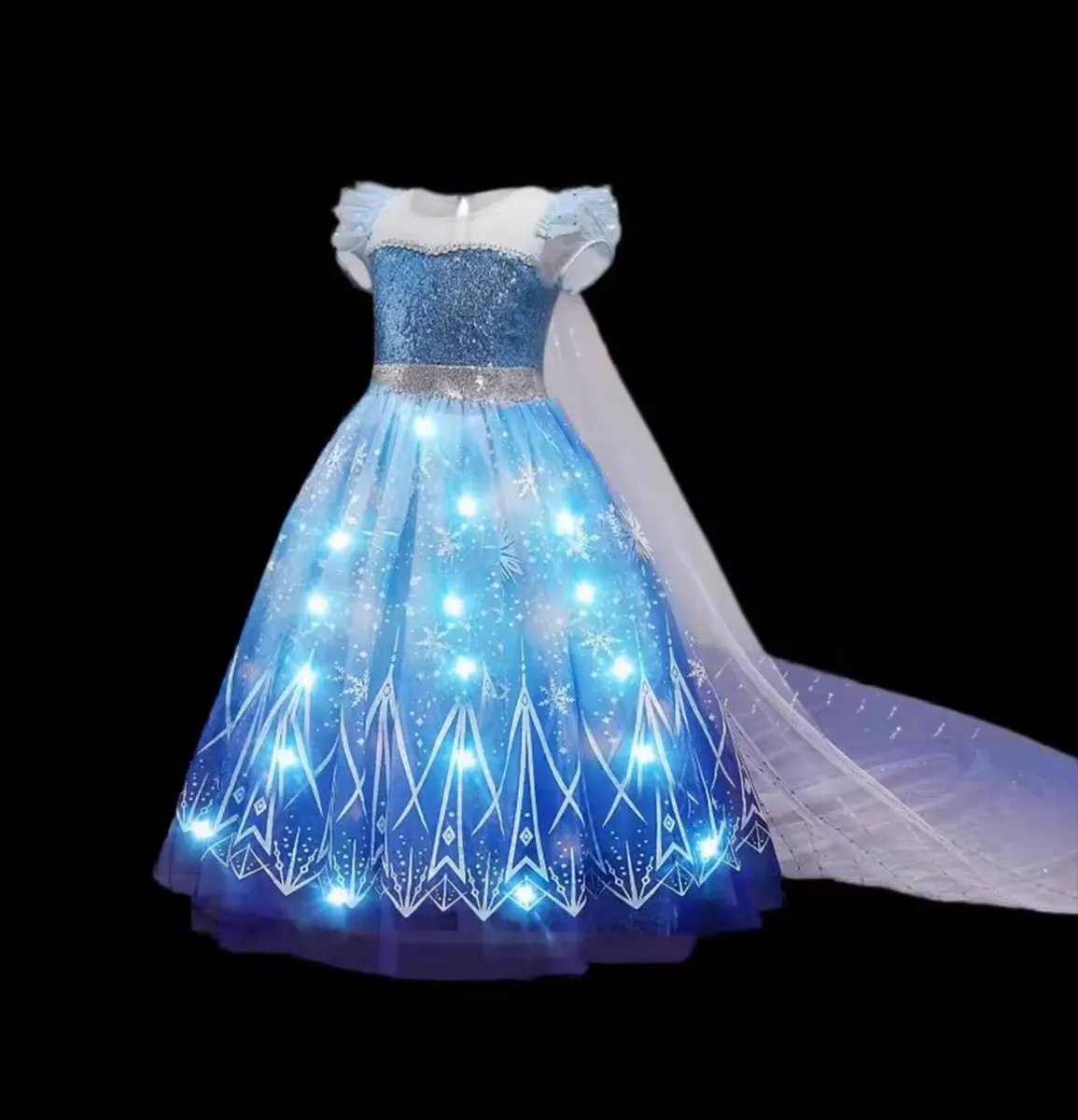 Elsa dress costume  LED light up dress - Image 3
