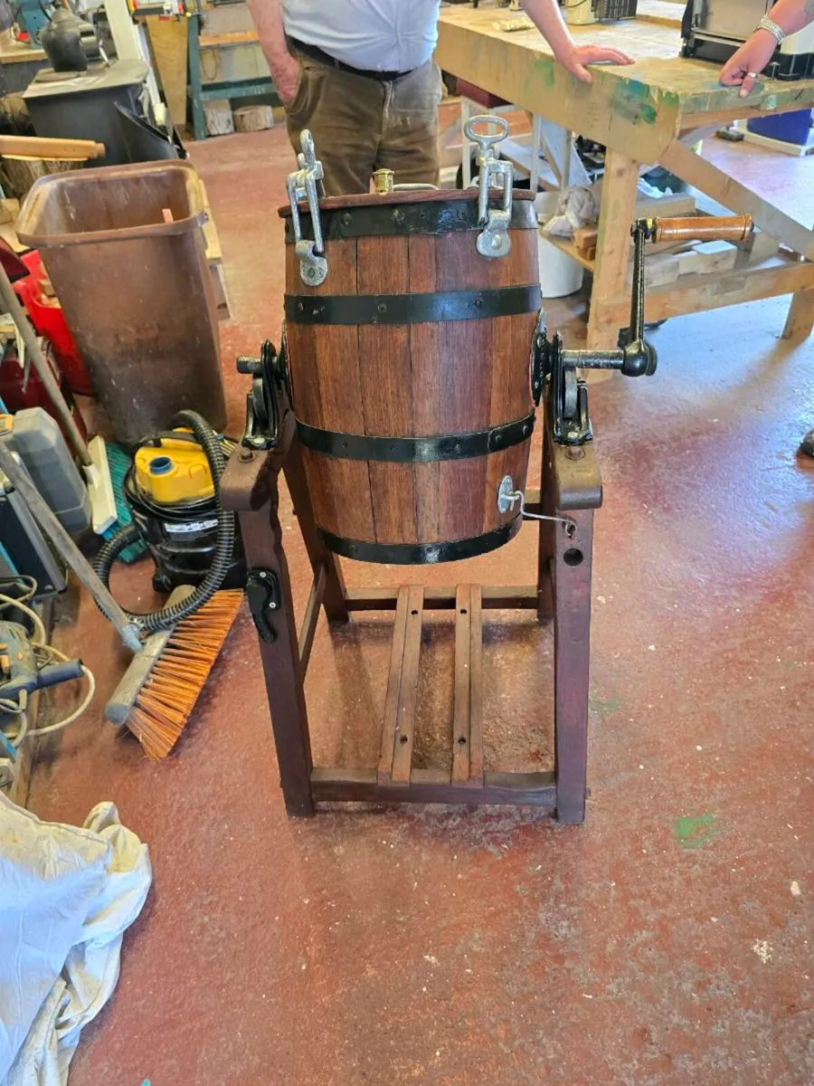 Butter churn and old clothes mangle - Image 1