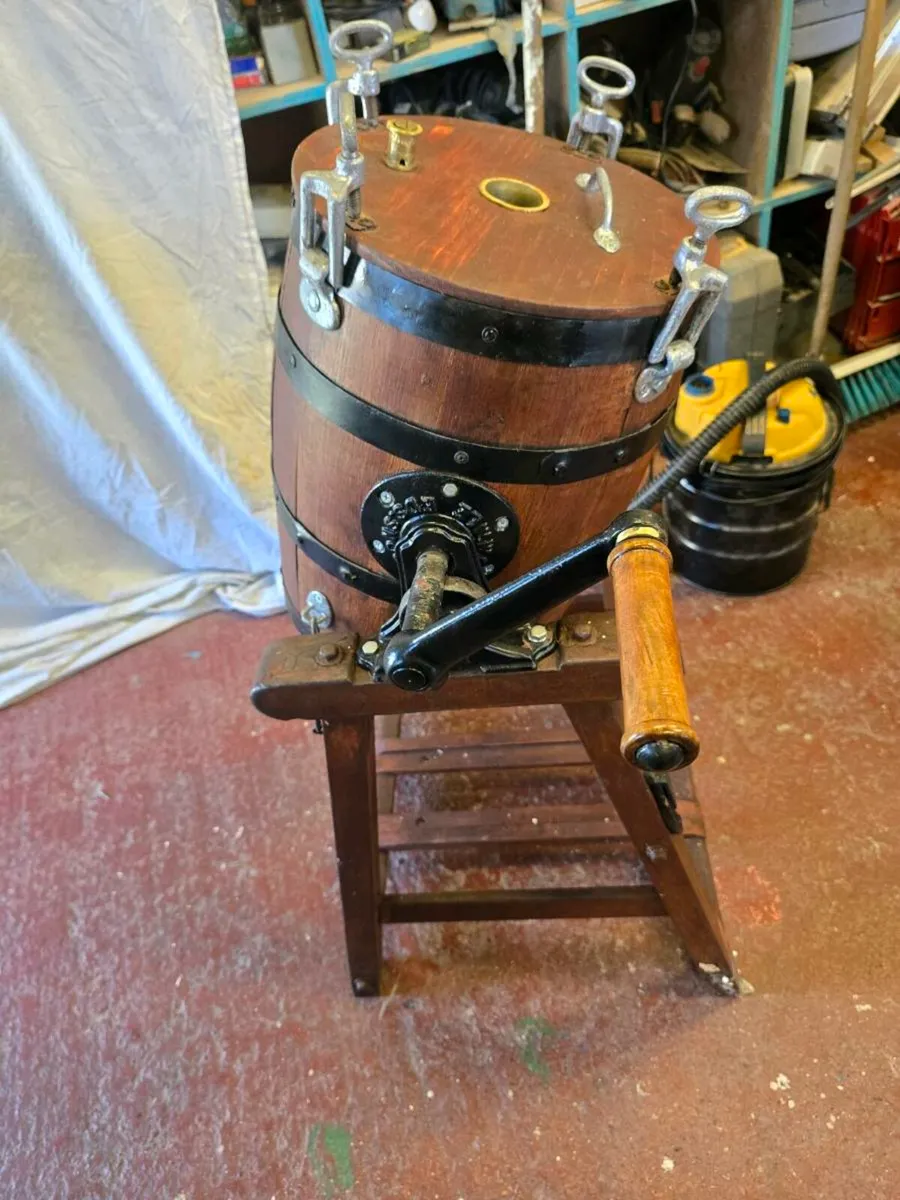 Butter churn and old clothes mangle - Image 4