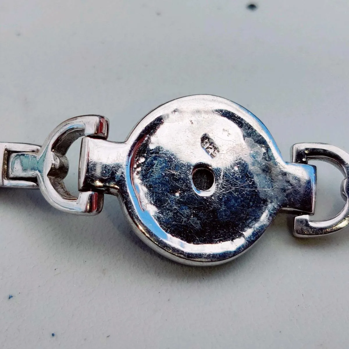 ROUND CHUNKY ONYX, 925 Silver Unisex 8"Bracelet ! - Image 4