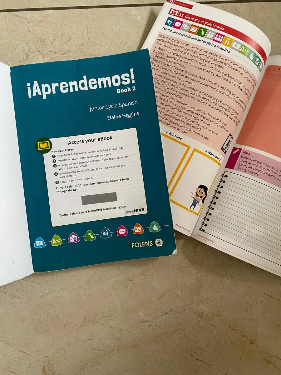 Junior cycle Spanish Aprendemos textbook & work - Image 2