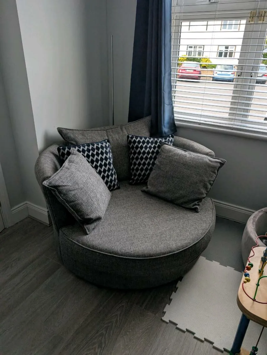 Swivel couch chair - DFS - Image 1