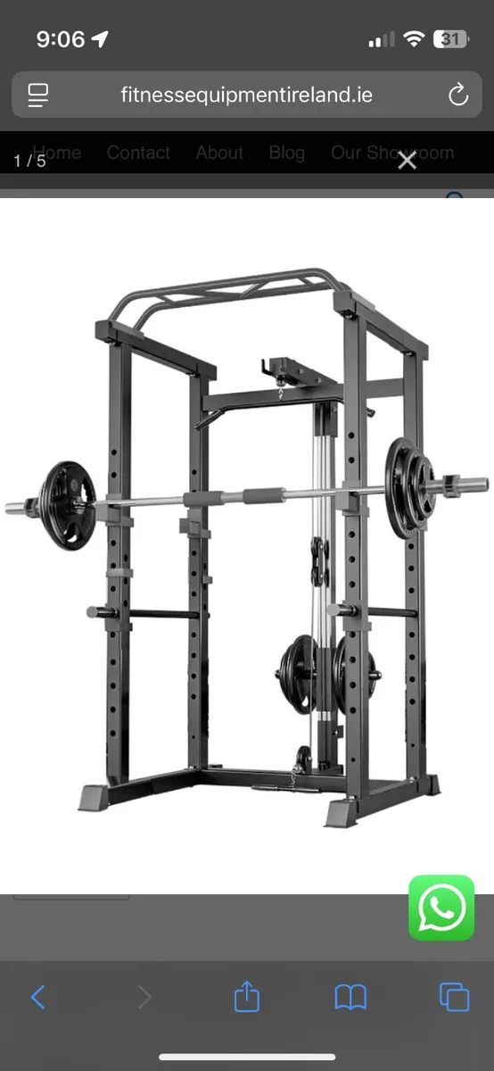 Full cage squat rack for trade