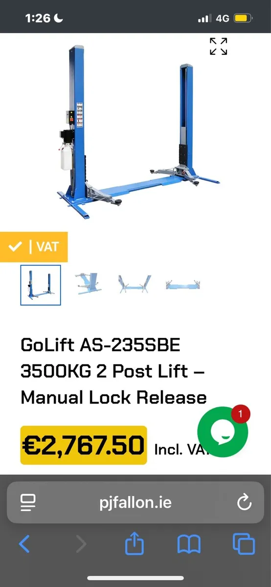 Automotive 2 post lift new - Image 1