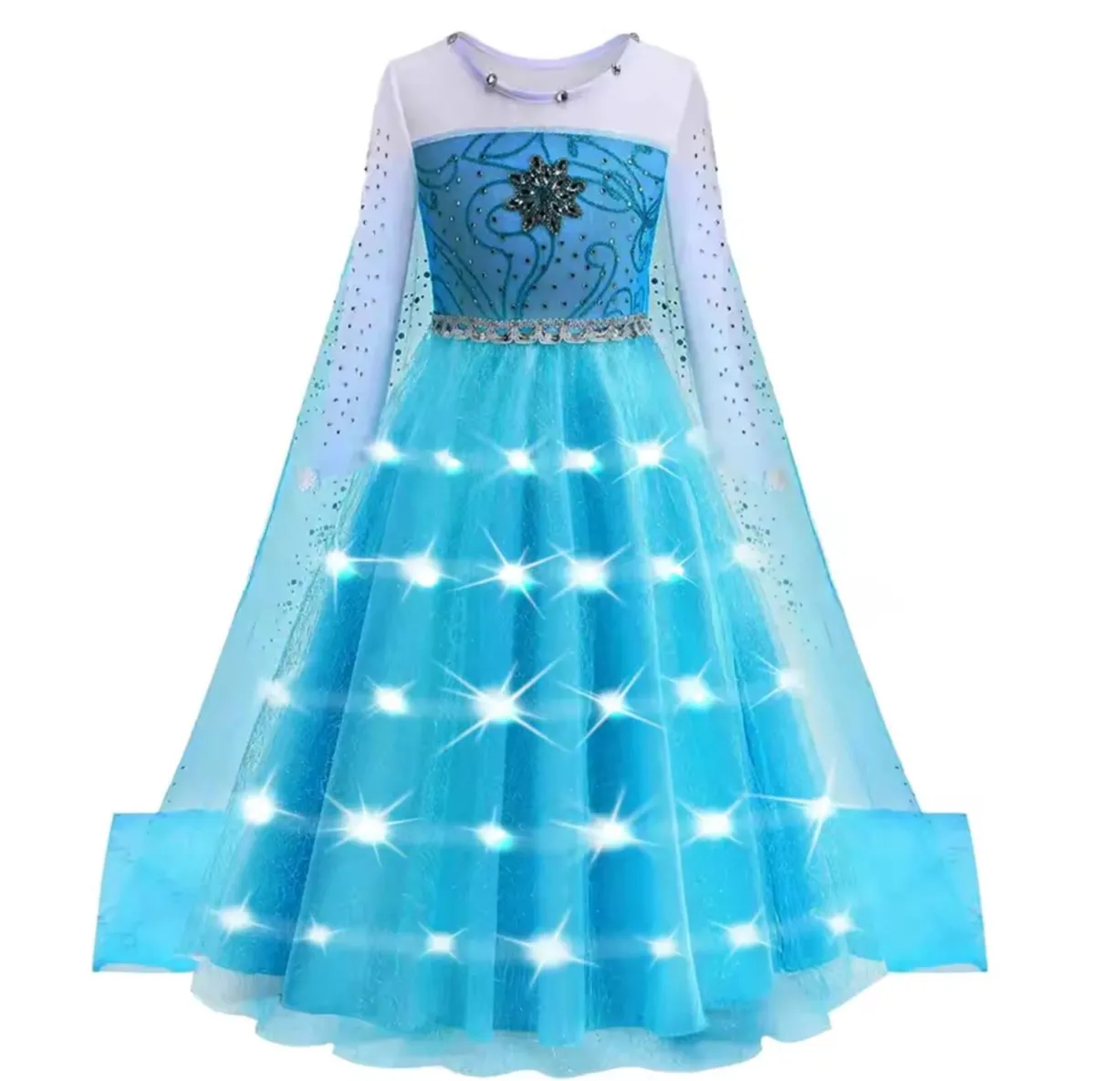 Disney Elsa Frozen Costume- LED Light Up - Image 2