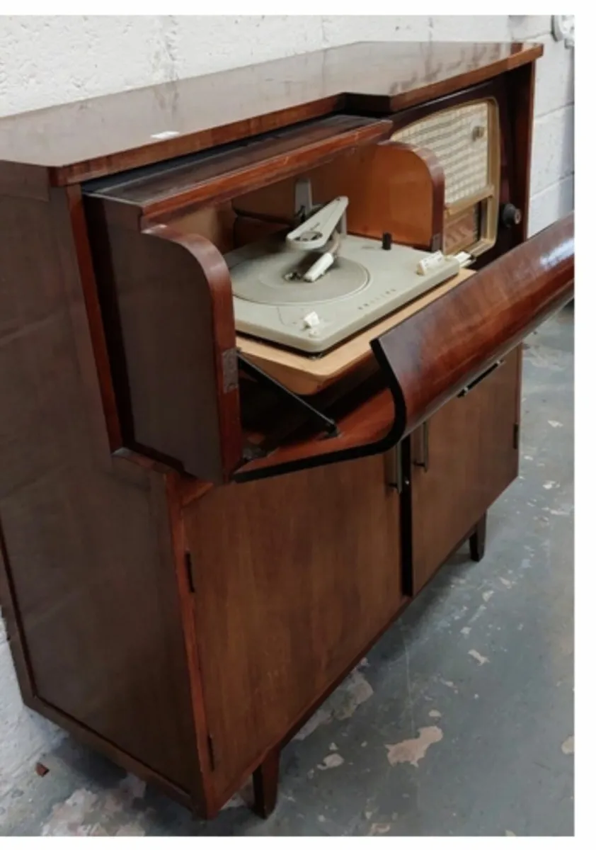 Vintage Music Cabinet Set - Image 1