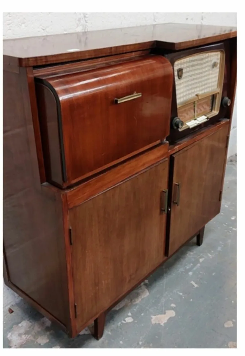 Vintage Music Cabinet Set - Image 4