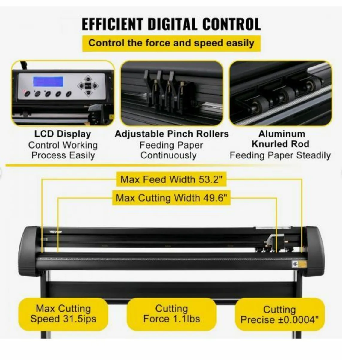 Vinyl Cutter Machine, 53" Vinyl Plotter - Image 4