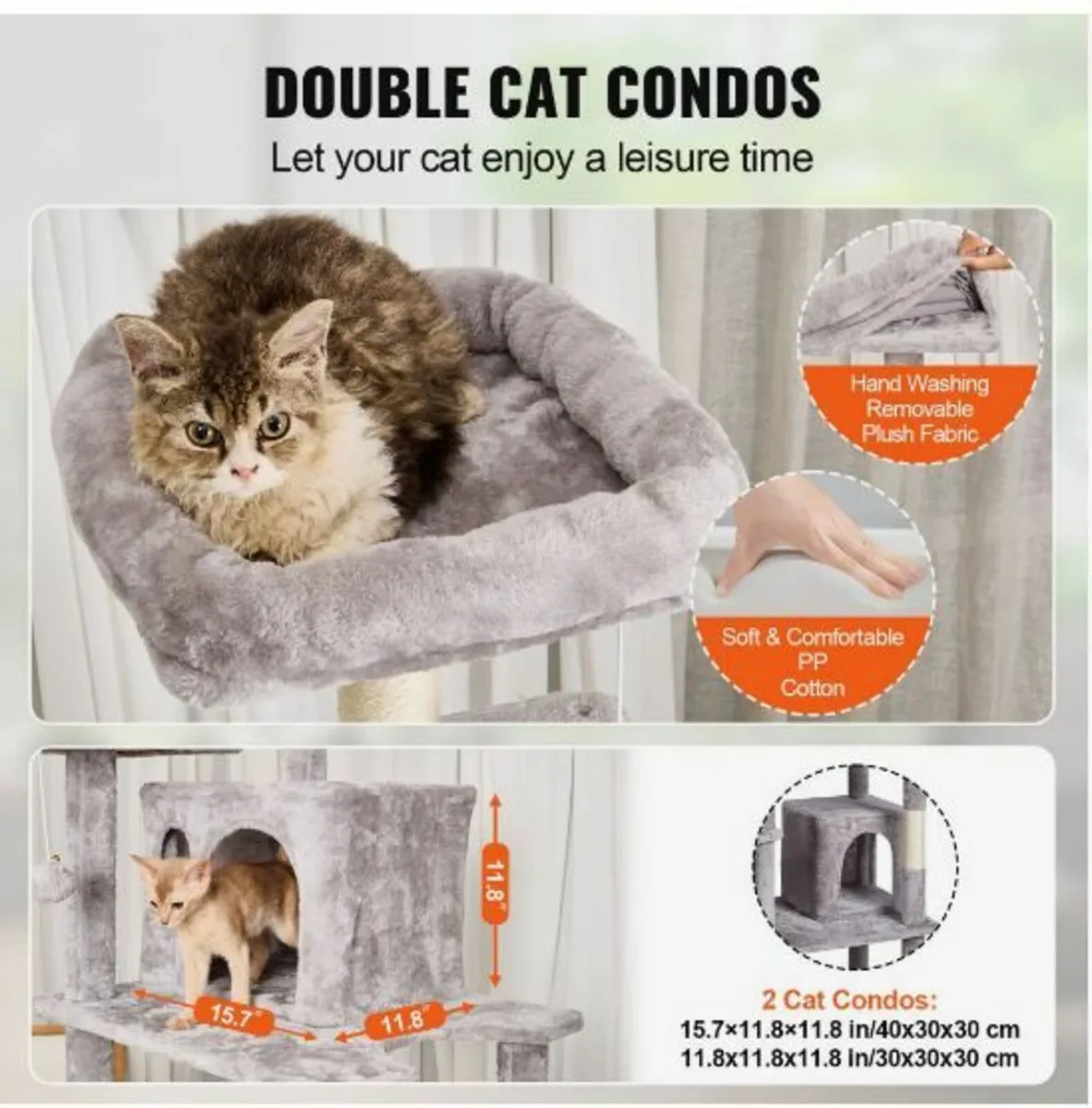 Cat Tree 68.5" Cat Tower - Image 3