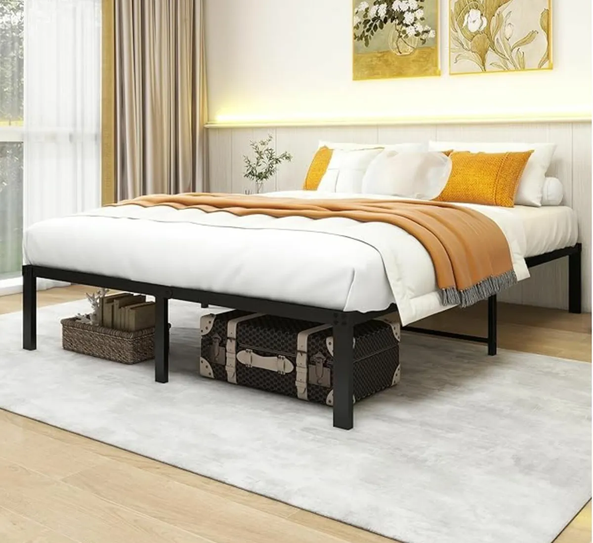 5ft King Size Bed Frame,Metal Platform Bed Frames - Image 3