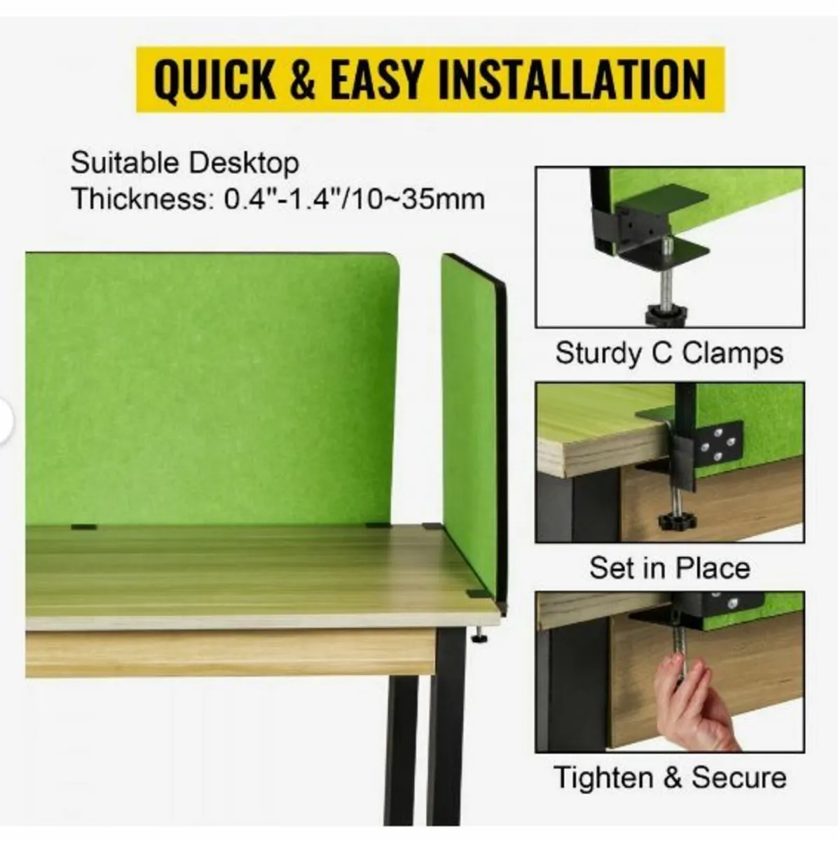 Desk Divider 60'' Desk Privacy Panel - Image 4