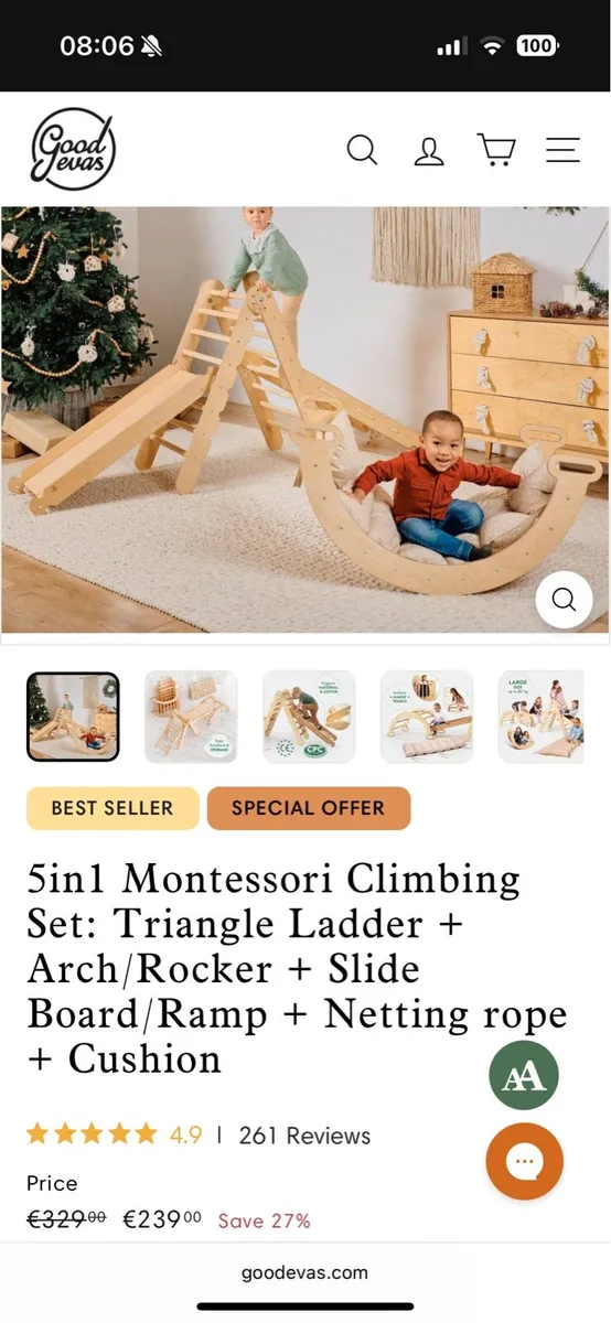 montessori climbing frame - Image 1