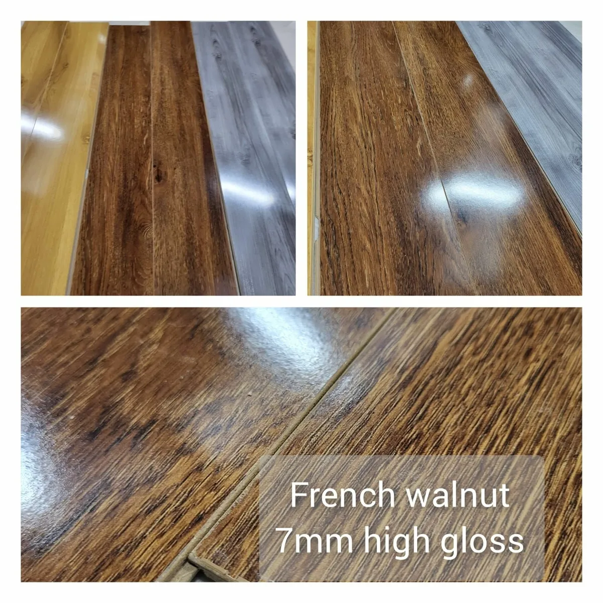 7mm High Gloss Laminated Click Flooring - Shine Fi - Image 1